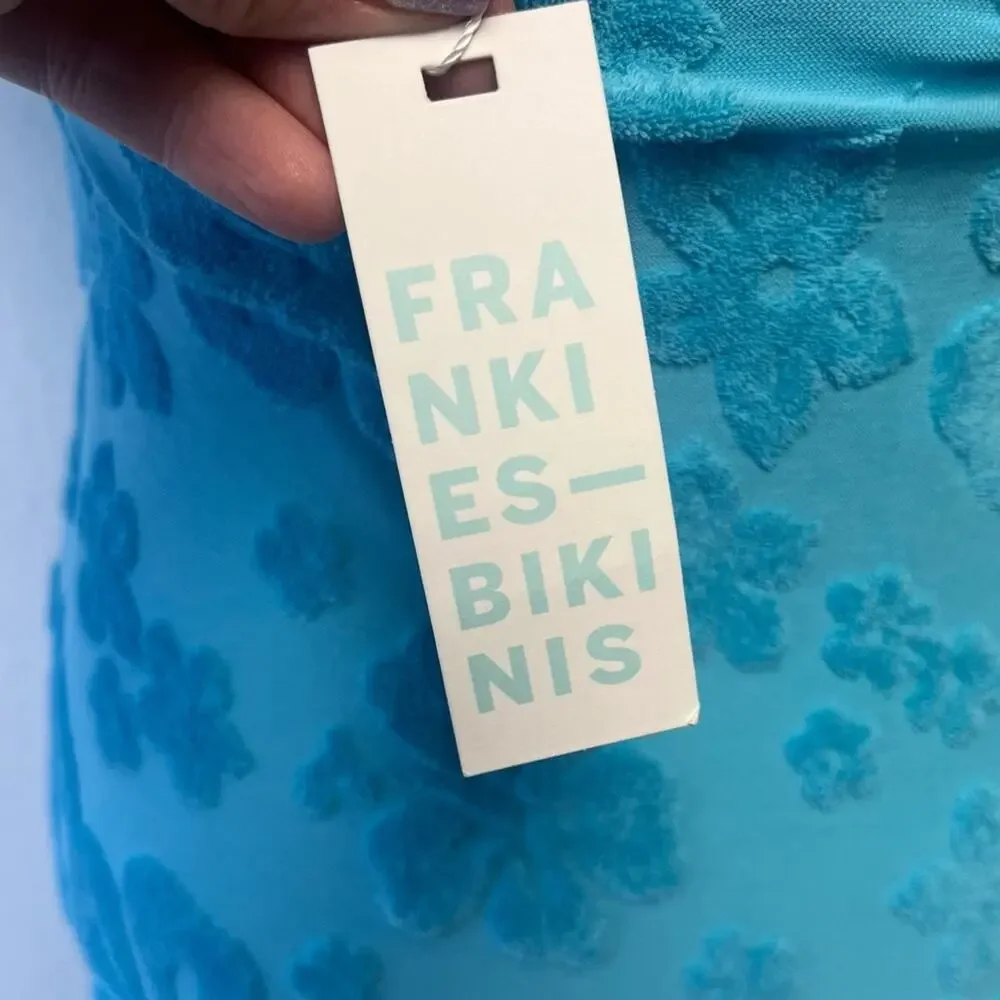 Frankie’s Bikinis Blue Isle Hope Terrycloth Dress Swim Cover